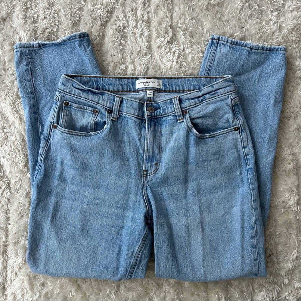 Abercrombie & Fitch Blue Straight Leg Jeans